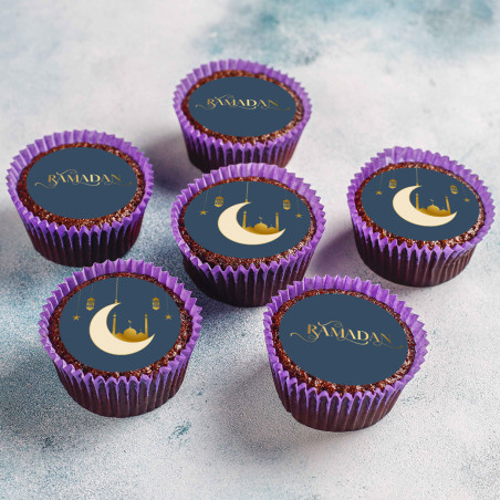 Mini discos de azúcar de Ramadán para cupcakes