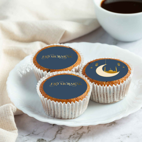Minidiscos y cupcakes de azúcar para Eid