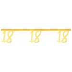 Banner dorado de 18 años