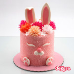 pastel-de-conejo-de-flores