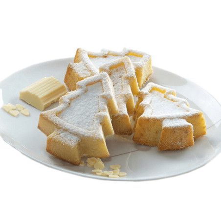 Pastel de 4 arboles de navidad