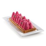 pastel helado postre de frambuesa