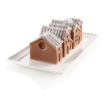 Tronco hecho con el molde Winter Village Silikomart.