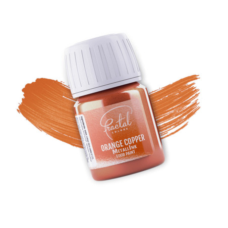 comida pintura naranja cobre marca fractal metallink