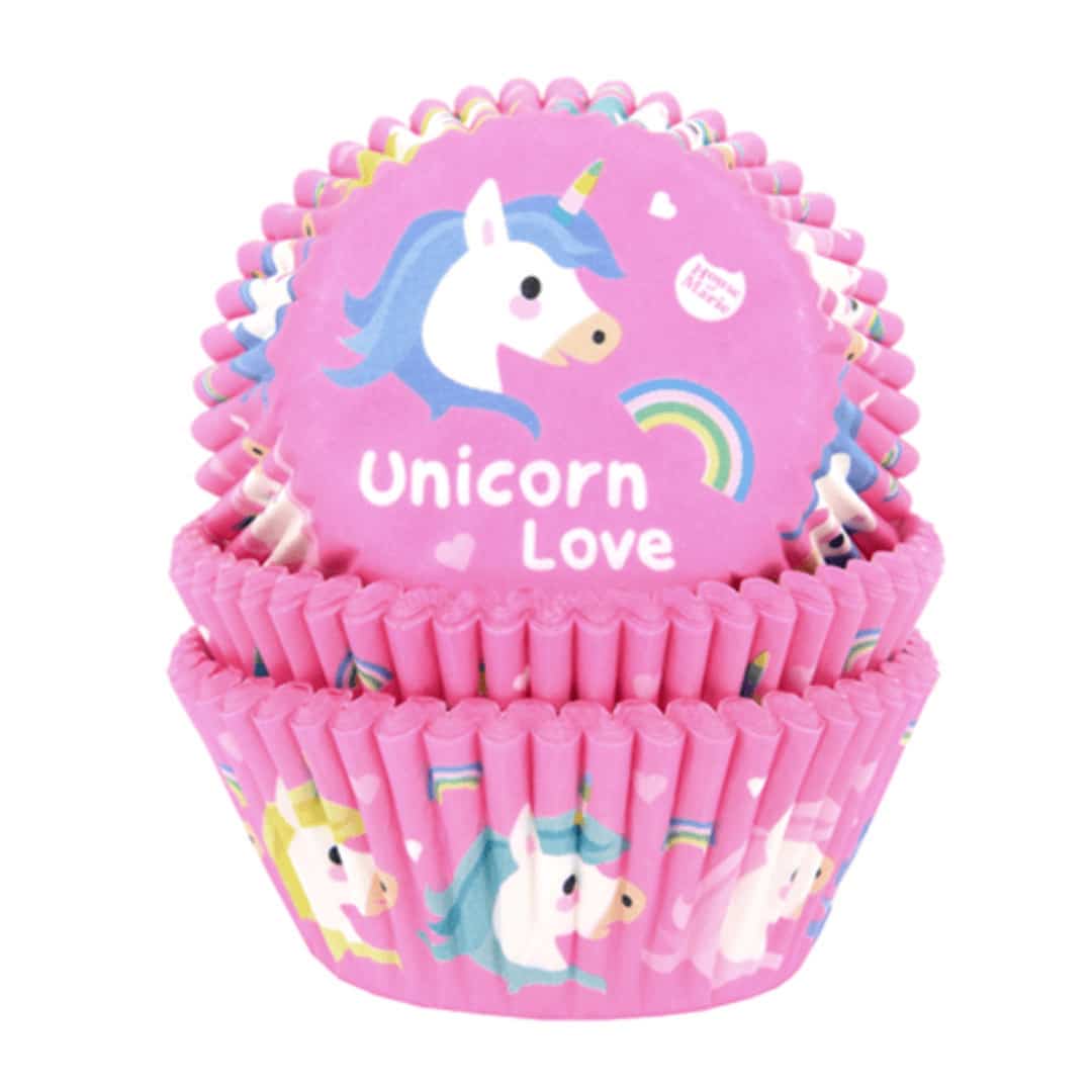 caja de cupcakes de unicornio