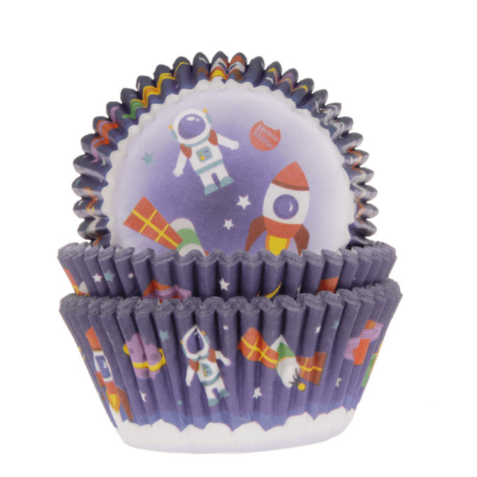 caja de cupcakes espacial