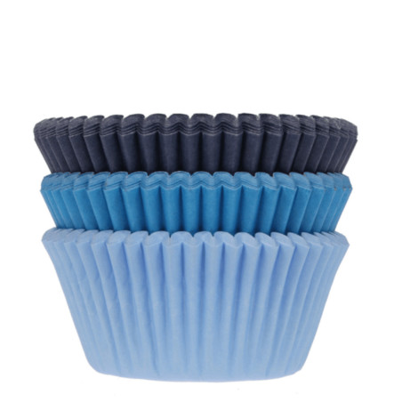 75 cajas teñidas de azul