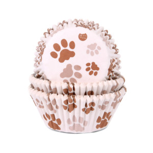 estuche para cupcakes con estampado de perro