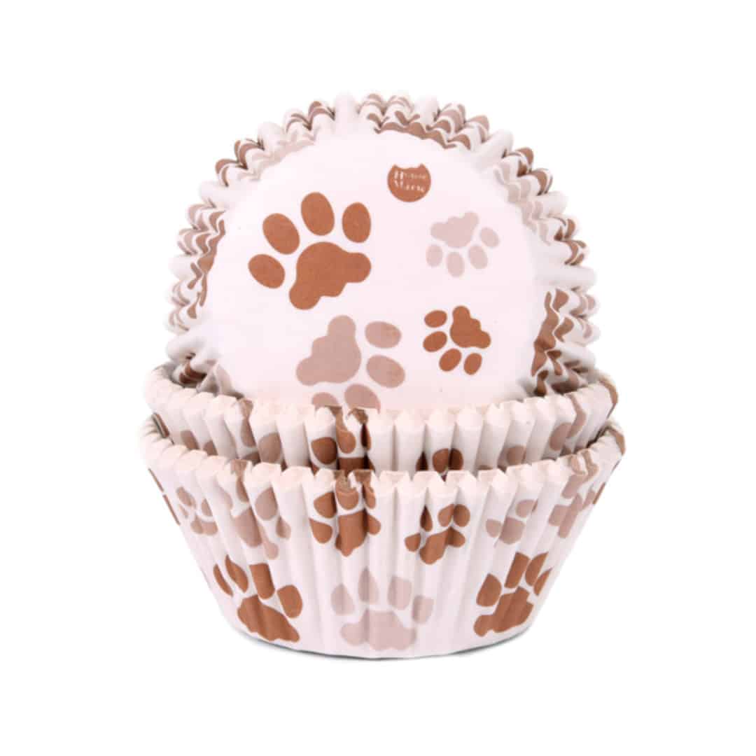 estuche para cupcakes con estampado de perros