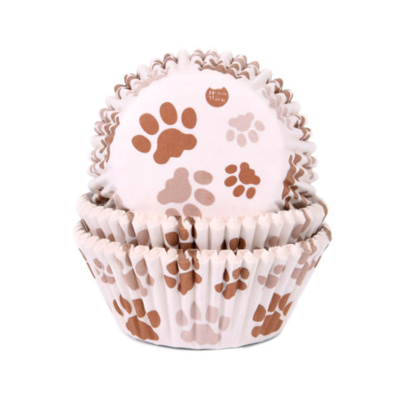 estuche para cupcakes con estampado de perros