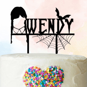 Cake Topper Miércoles para personalizar