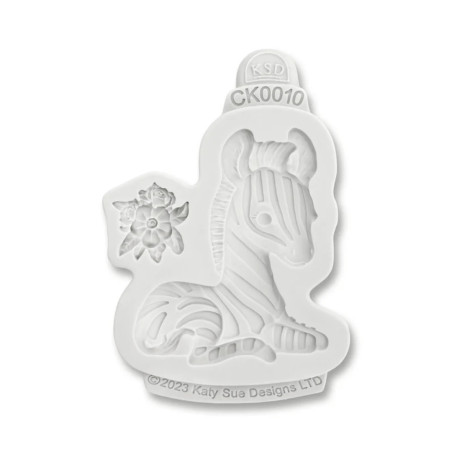 molde de silicona para modelar cebra katysue