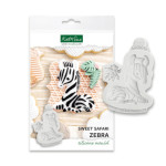 molde de silicona para modelar cebra