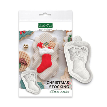 molde de modelado de silicona para calcetines navideños