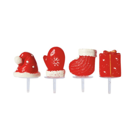decoración de plástico para tronco de navidad