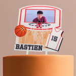pastel topper baloncesto pero en pastel
