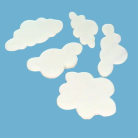 5 cortadores de galletas de nubes