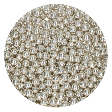 perlas de azúcar metalizadas plateadas 80 gr