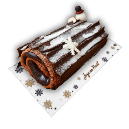 bandeja acrílica y tronco de navidad