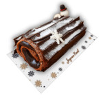 bandeja acrílica y tronco de navidad