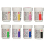 Pack de 8 colorantes alimentarios en gel Funcakes