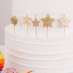 Velas estrella dorada