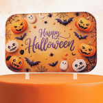 adorno para tarta estampado feliz halloween