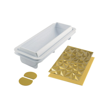 Juego de moldes para troncos Silikomart Diamond