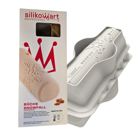 Embalaje y molde para troncos nevadas silikomart.