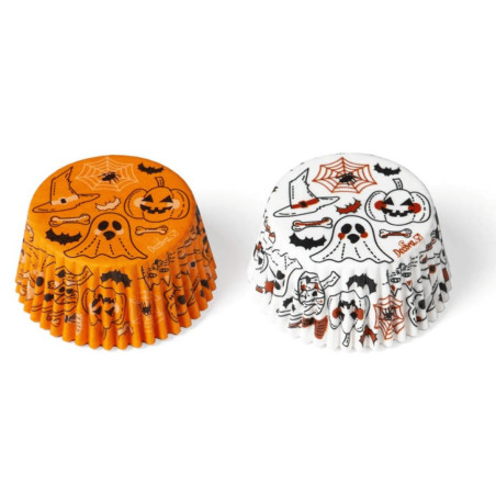 36 estuches para cupcakes de Halloween