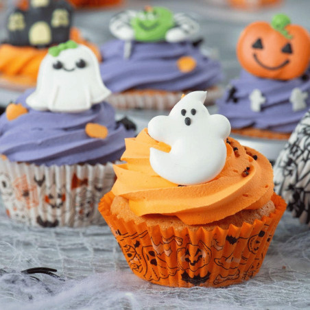 36 estuches para cupcakes de Halloween