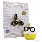 vasos con forma de galleta y cicatriz con cupcake