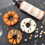glaseado de naranja y donas