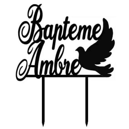 Adorno de bautizo personalizado