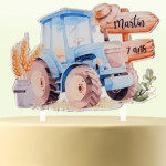 topper de pastel de tractor