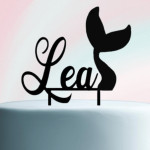 Topper de pastel de sirena personalizado