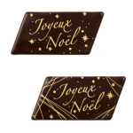 2 Bies de chocolate Feliz Navidad