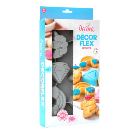 Molde de unicornio de silicona Decorflex