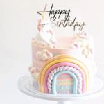 diseño de pastel de unicornio