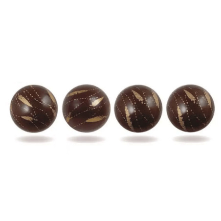 Bola de chocolate para tronco decorativo - juego de 4