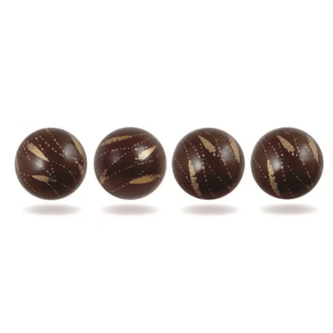 Bola de chocolate para tronco decorativo - juego de 4