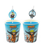 Pajitas de Naruto en copa Naruto