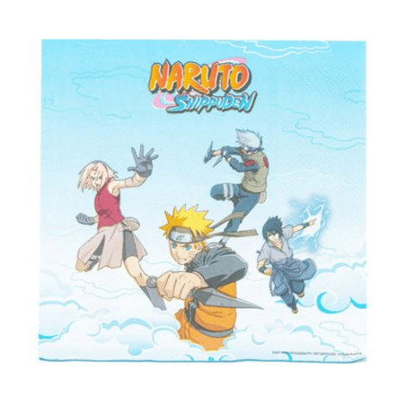 20 servilletas de cumpleaños de Naruto