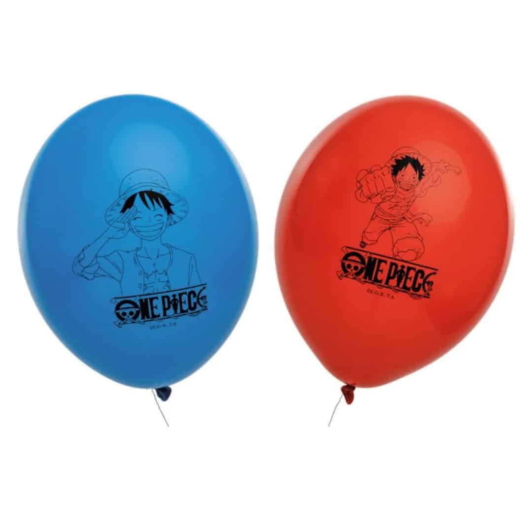 6 globos de una pieza