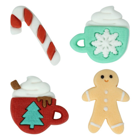 adornos navideños de azúcar