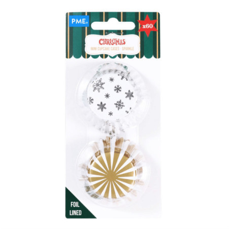 Mini estuches para cupcakes de invierno