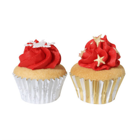 Cupcake navideño con mini caja