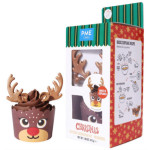 Kit de cupcakes de renos navideños