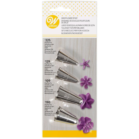 Set de 4 boquillas pasteleras Wilton