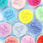 galleta de mantequilla con impresora